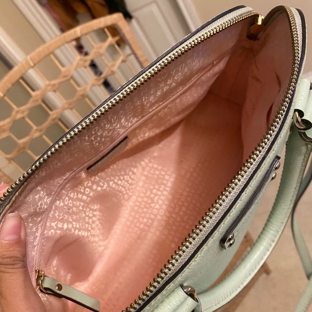 Sold - Kate Spade green mint Leather Handbag - Picture 3 of 6